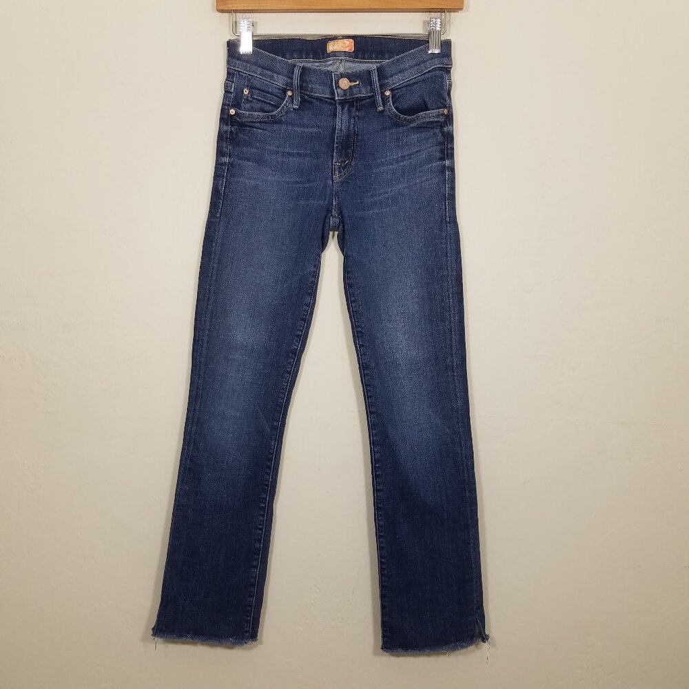 Mother Rascal Ankle Snippet Stretch Jeans Blue Si… - image 1